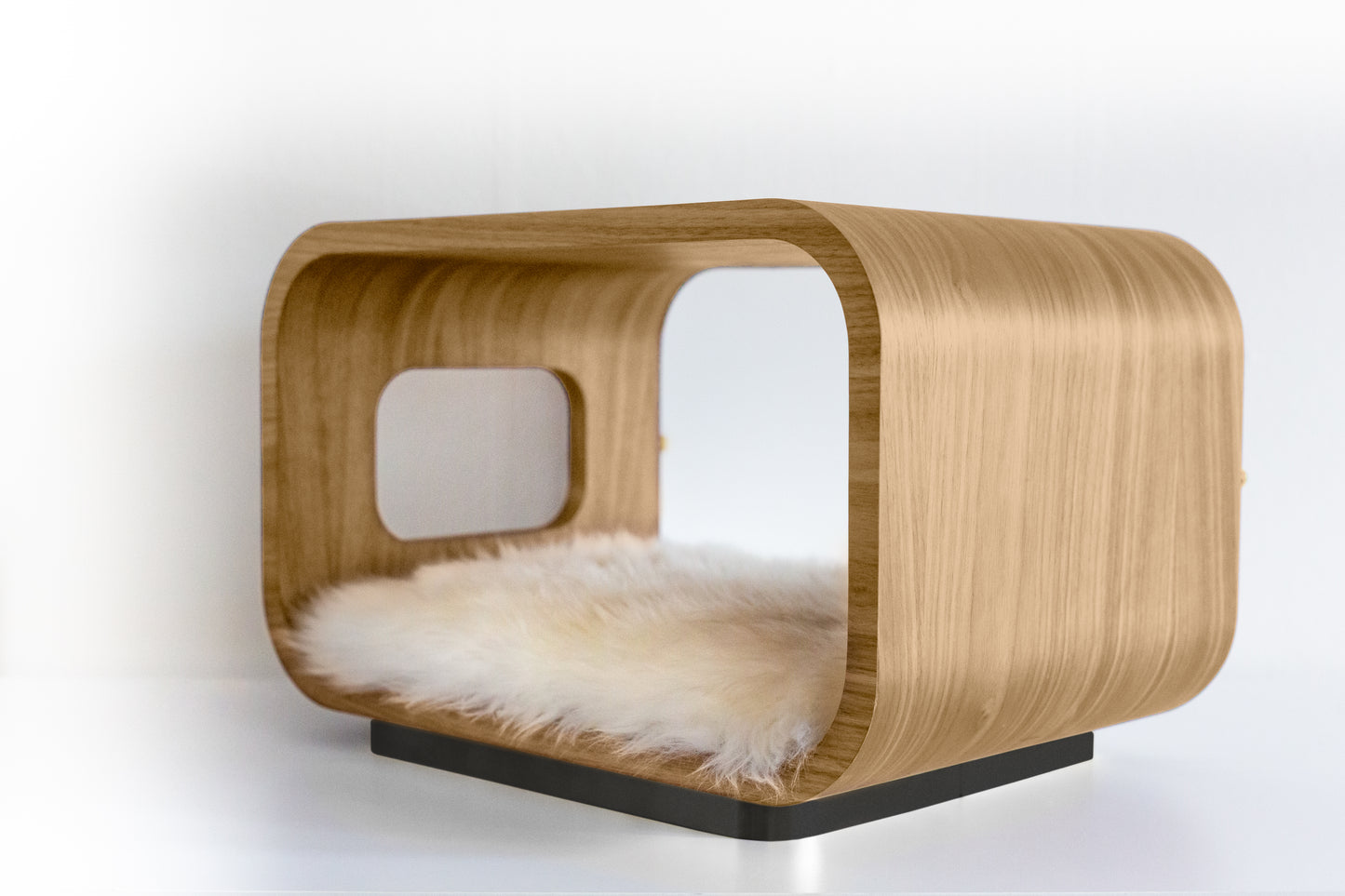 LUNA Bed in White Oak