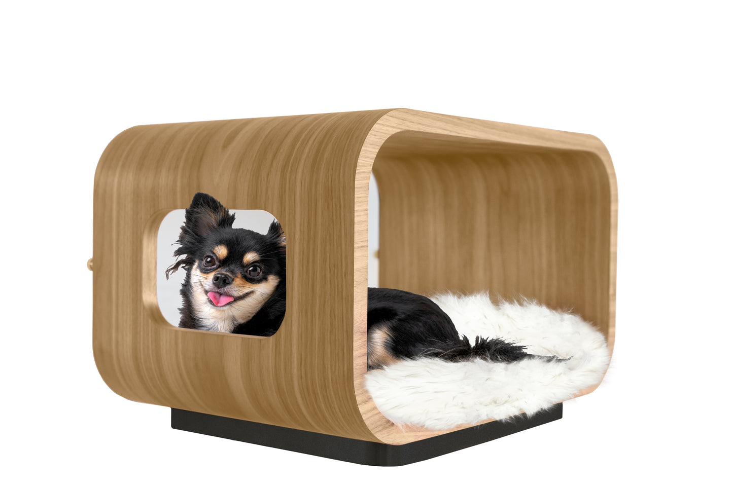 LUNA Bed in White Oak