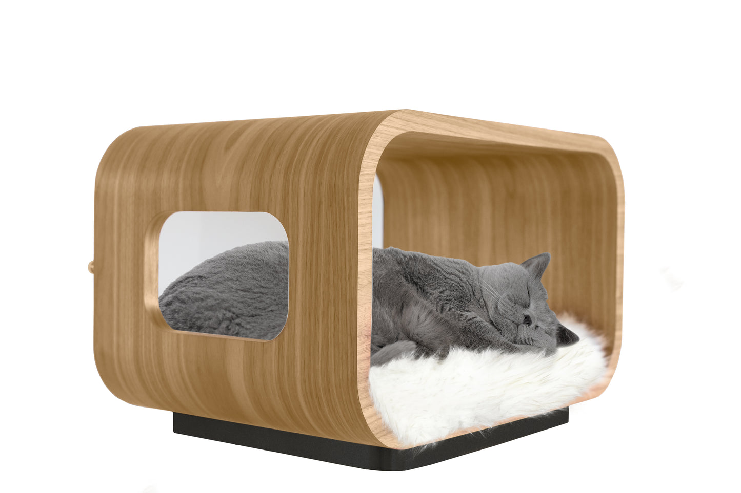 LUNA Bed in White Oak