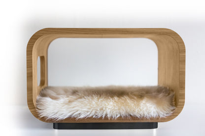 LUNA Bed in White Oak