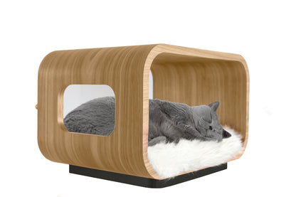 LUNA Bed in White Oak